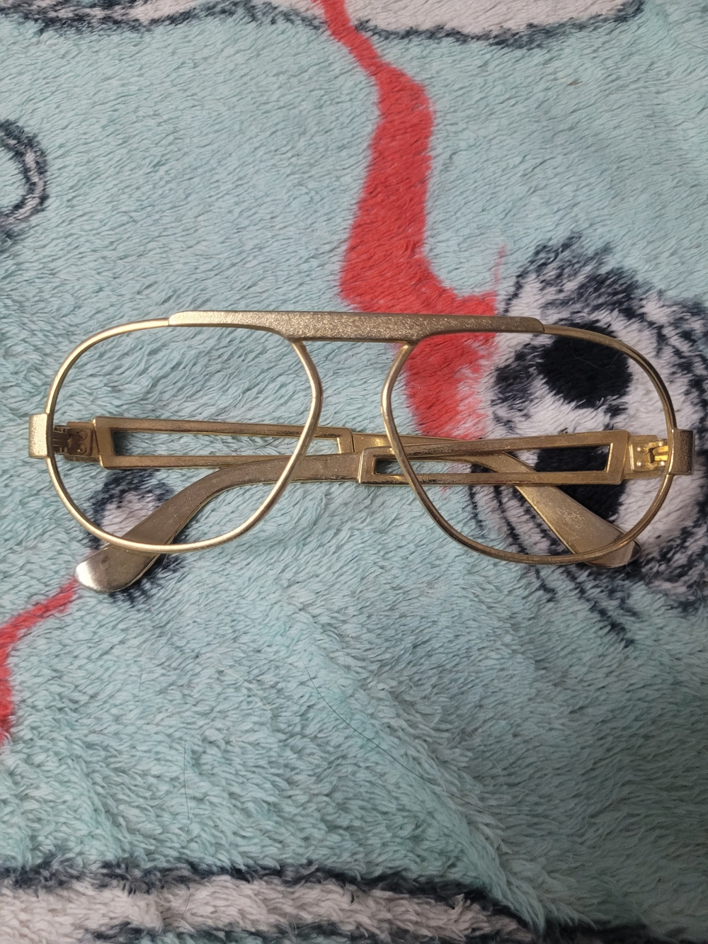 Metal Aviator Glasses No Lenses